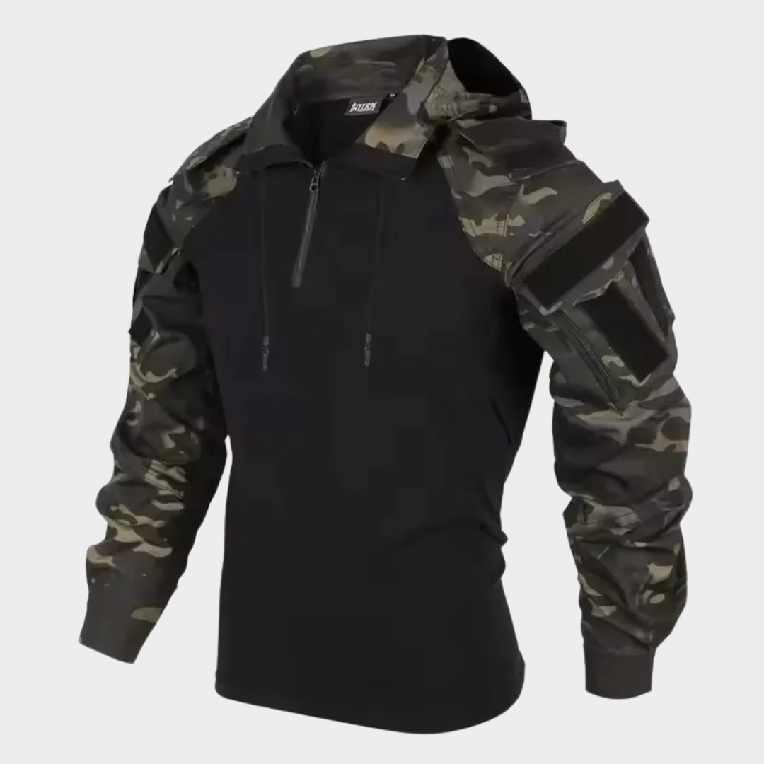 Men Tactical Utility Jacket – Weather-Resistant Outdoor Coat with Multiple Pockets – Durable Construction – Multiple Colours