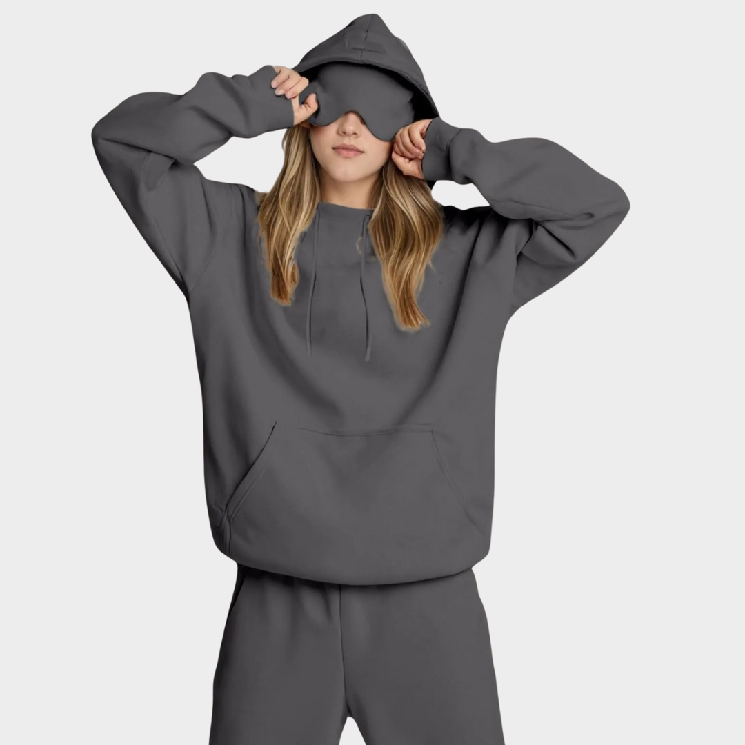 Women’s Hooded Sweatshirt – Casual Pullover with Built In Eye Mask – Long Sleeve Sports Hoodie with Pocket – Multiple Colours