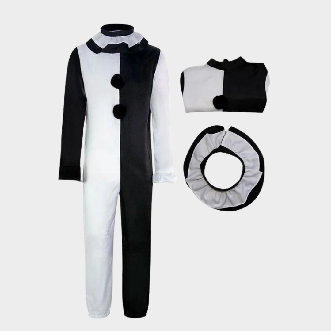 Art the Clown Halloween Costume – Unisex Horror Cosplay Jumpsuit with Mask Options – Terrifier Movie Character Outfit for Adults & Kids