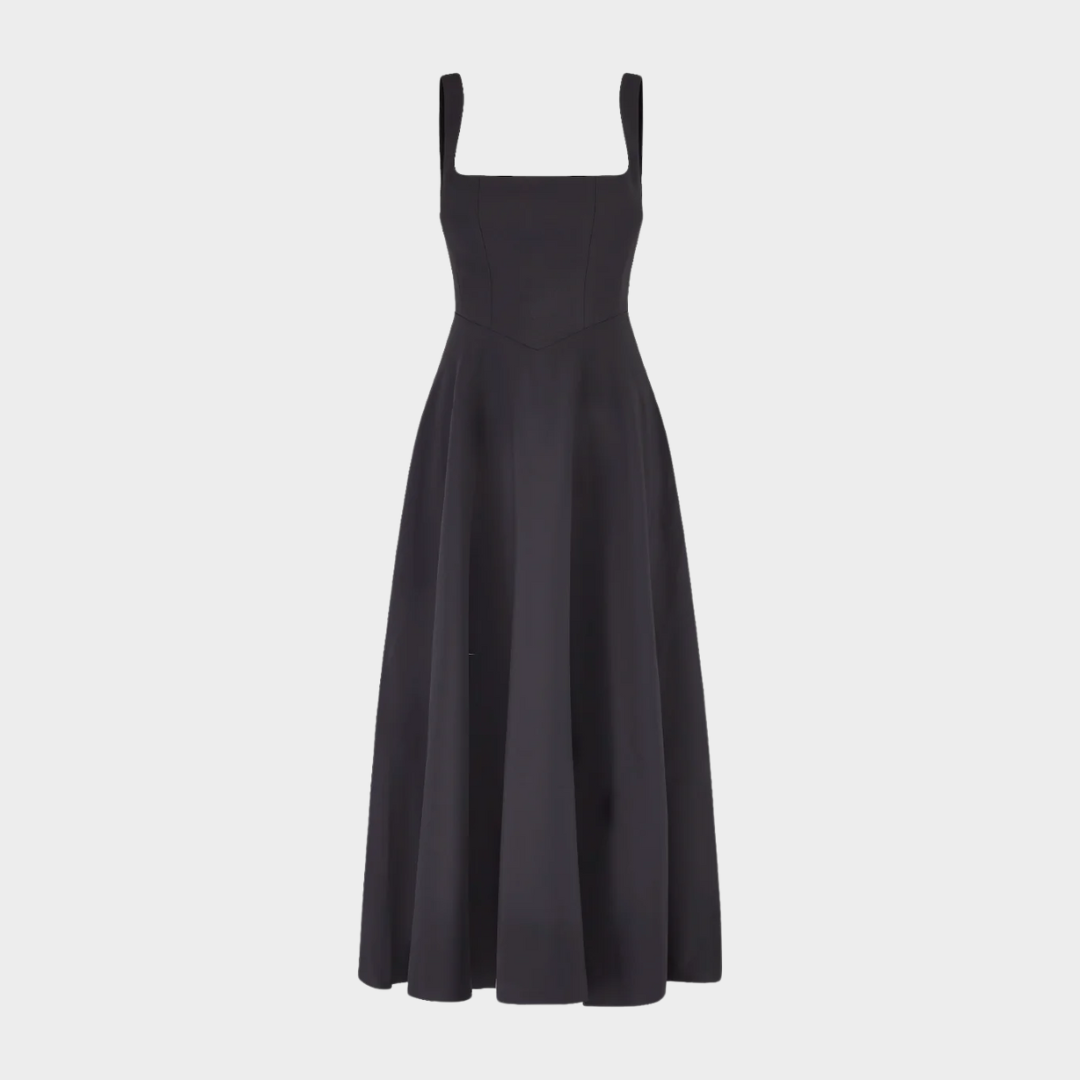 Women’s Midi Dress – Flattering Fit with Cinched Waist – Lightweight Fabric – Feminine Silhouette for Casual to Formal Wear – Multiple Colours