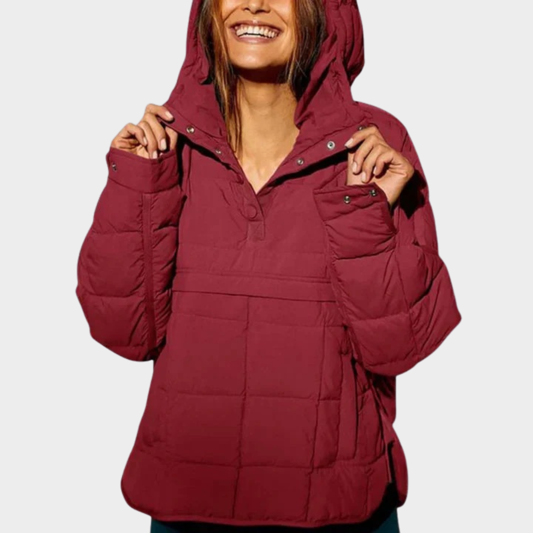 Women’s Hooded Pullover Jacket – Waterproof Oversized Fit with Stylish Design – Multiple Colours