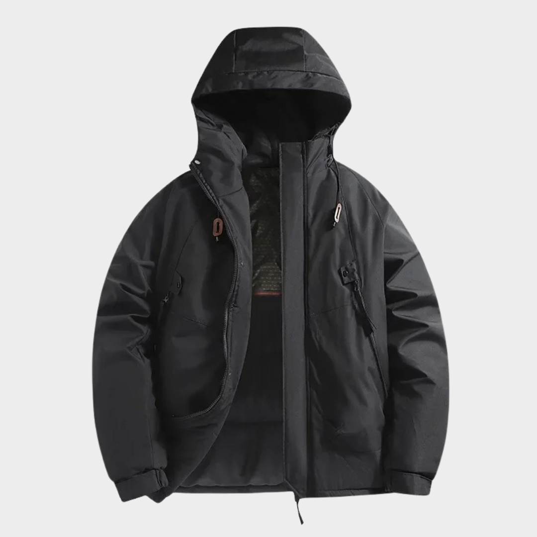 Men’s Hooded Cotton Outdoor Jacket – Windproof Waterproof Sports Mountaineering Coat – Multiple Colours