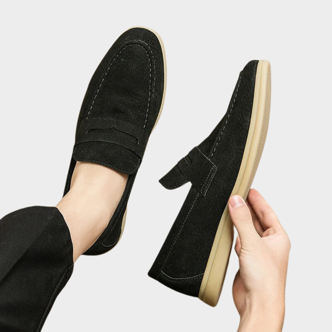 Men’s Genuine Leather Loafers – Business & Casual Shoes – Lightweight Driving Moccasins – Multiple Colours