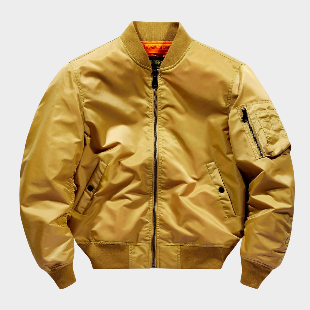 Men’s Bomber Jacket – Tactical Air Force MA-1 – Zip-Up – Windproof – Soft Lining – Multiple Colours