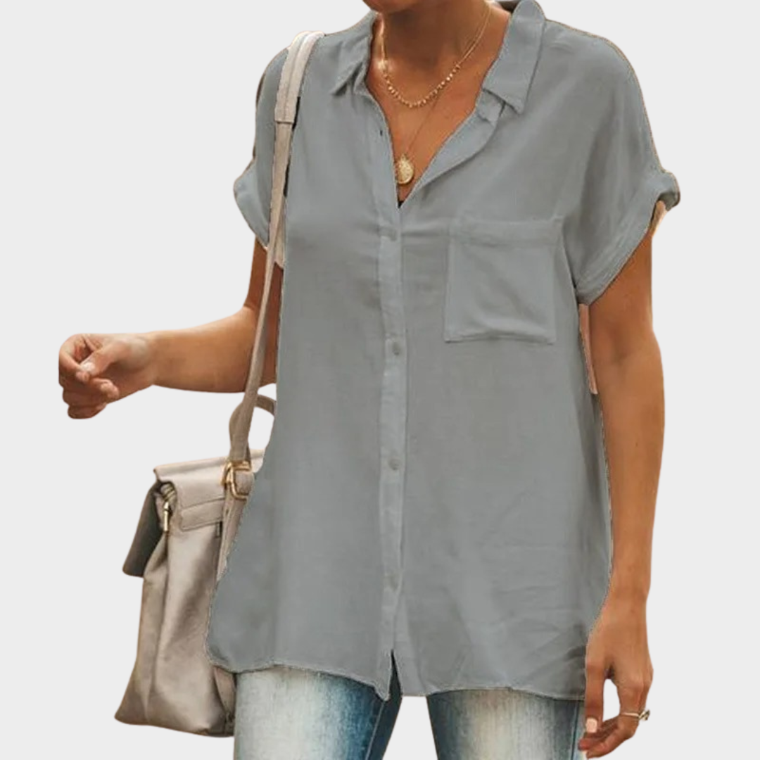 Women’s Short Sleeve Cardigan – Button-Front – Solid Colour – Lightweight Comfortable Fit – Multiple Colours