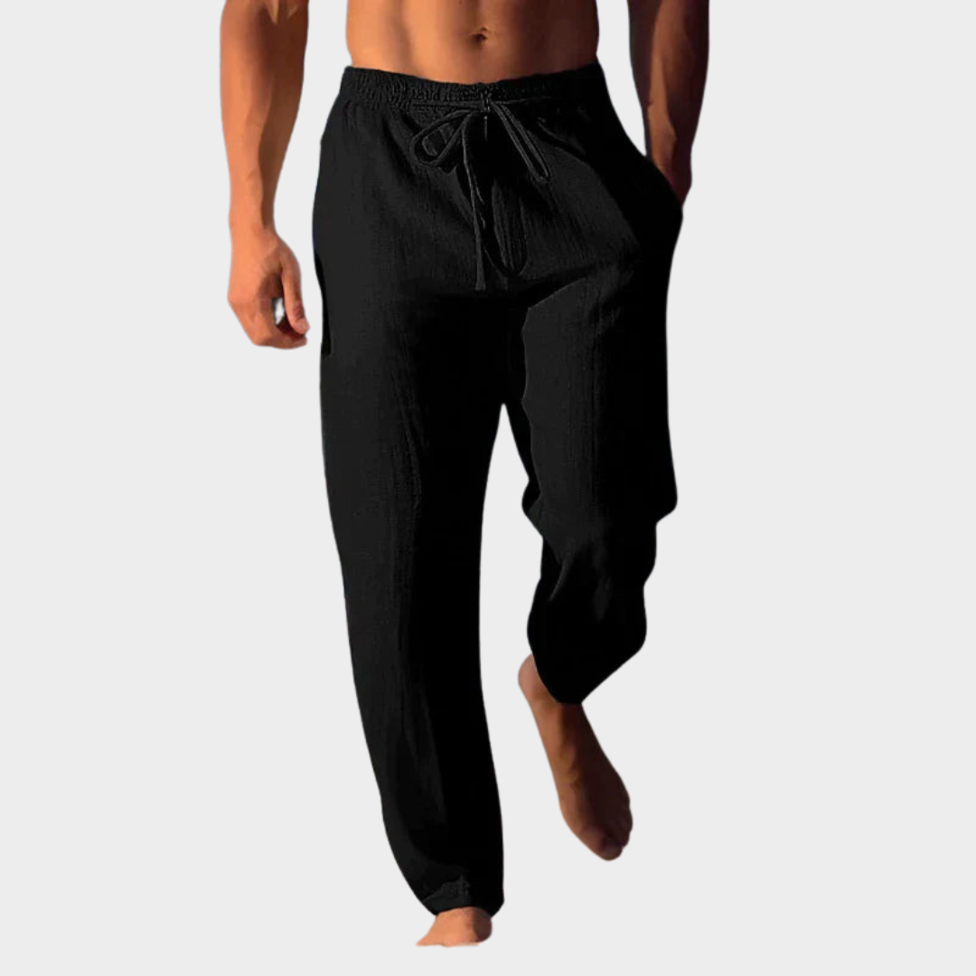 Men's Linen Trousers – Lightweight & Breathable – Modern Fit – Comfortable & Stylish – Multiple Colours