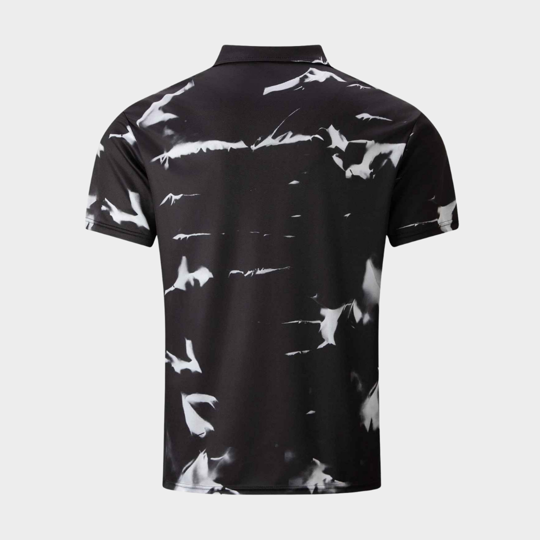 Men's Polo Shirt – Digital Print – Short Sleeve – Lapel Collar – Cotton Blend – Multiple Colours