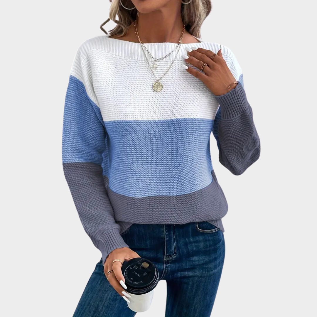 Women's Patchwork Knitted Sweater – Loose Fit – Soft & Warm – Thickened Casual Jumper – Stylish & Comfortable – Multiple Colours
