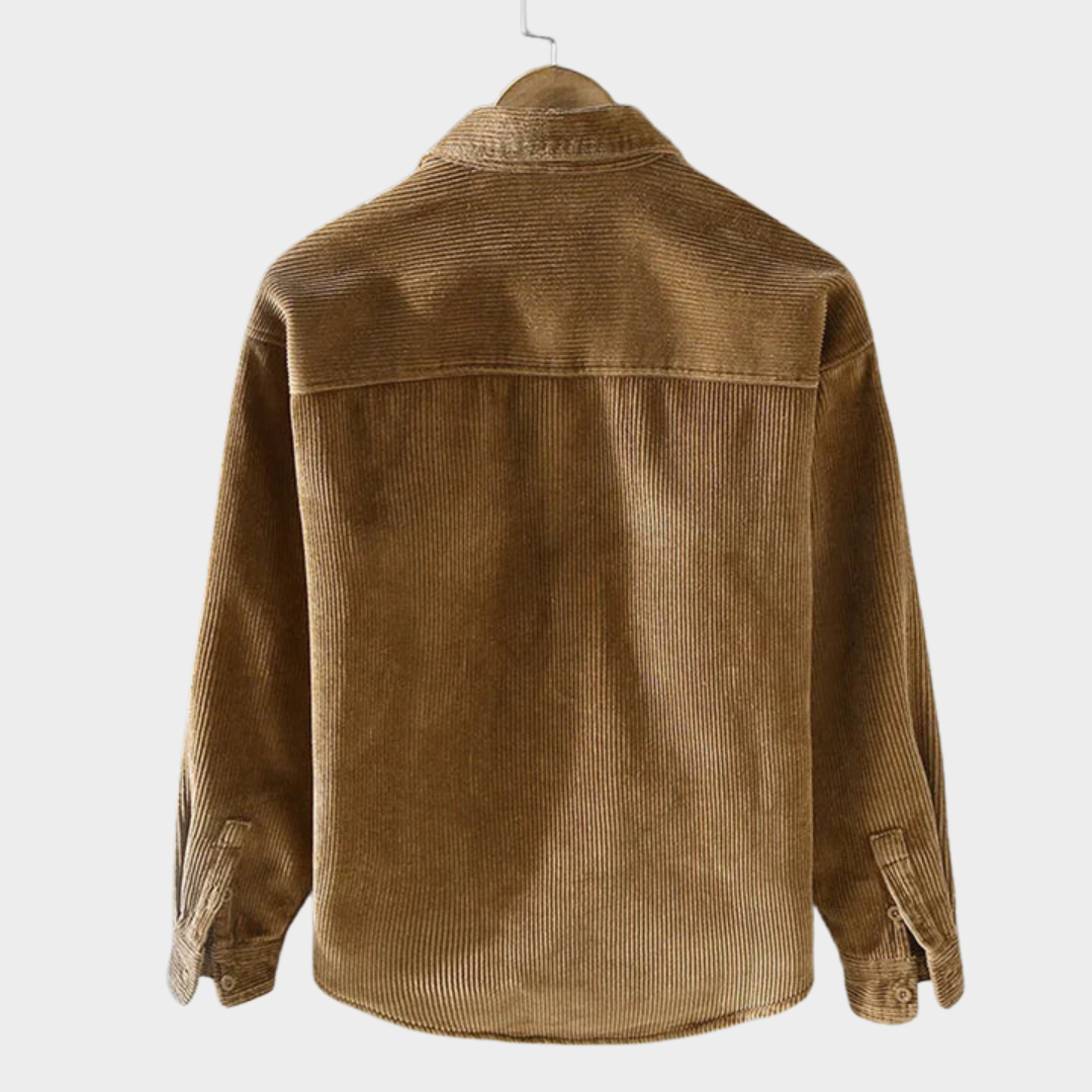 Men’s Corduroy Shirt – Smart Casual – Long Sleeve – Button-Up – Warm Thick Fabric – Multiple Colours