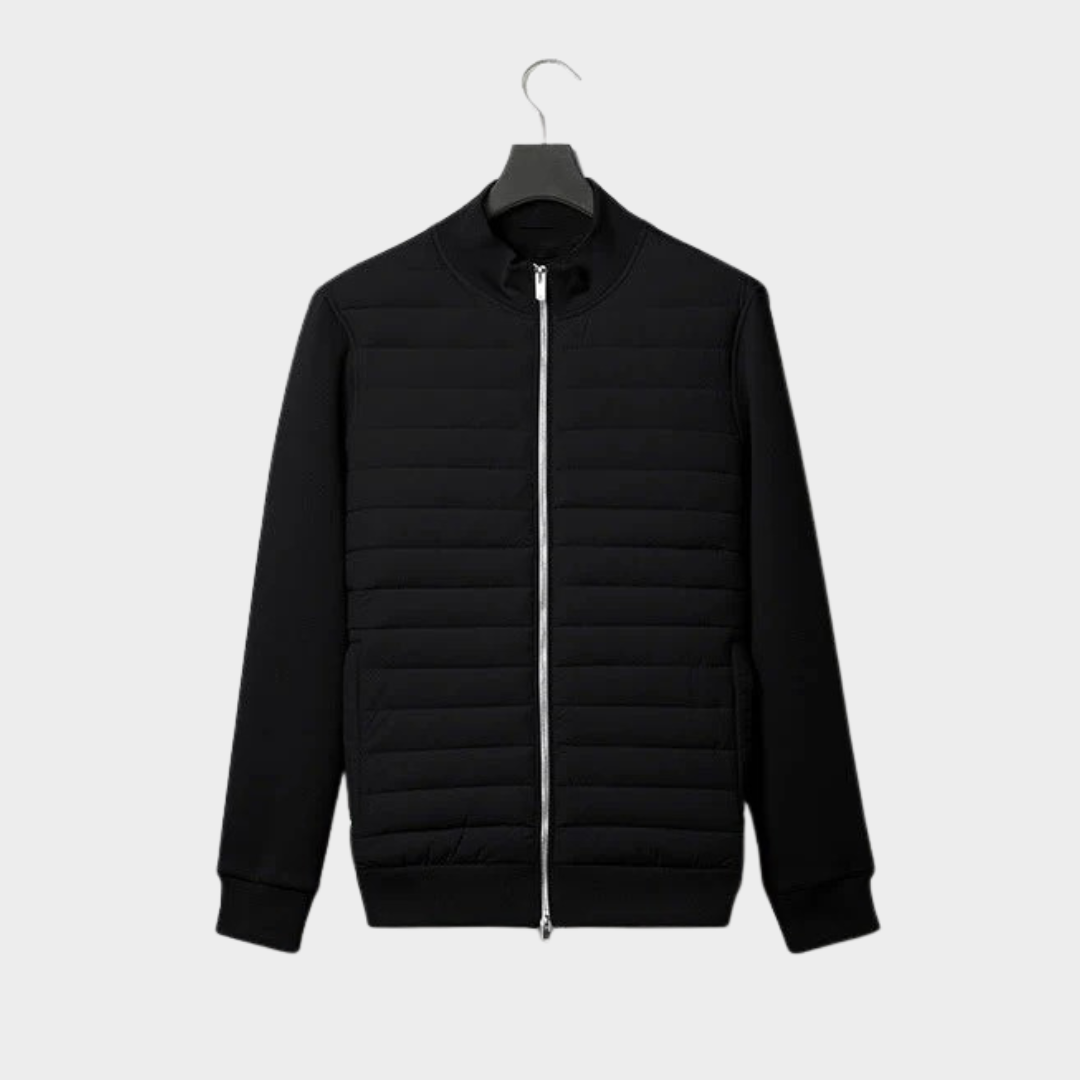 Men’s Lightweight Quilted Jacket – Regular Fit Breathable Stand Collar – Polyester Blend – Multiple Colours