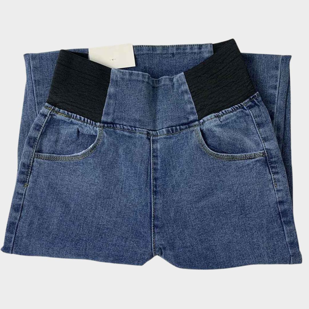 Women's High-Waist Skinny Jeans - Slim Fit Stretch Denim - Vintage Wash Pencil Trousers - Multiple Colours