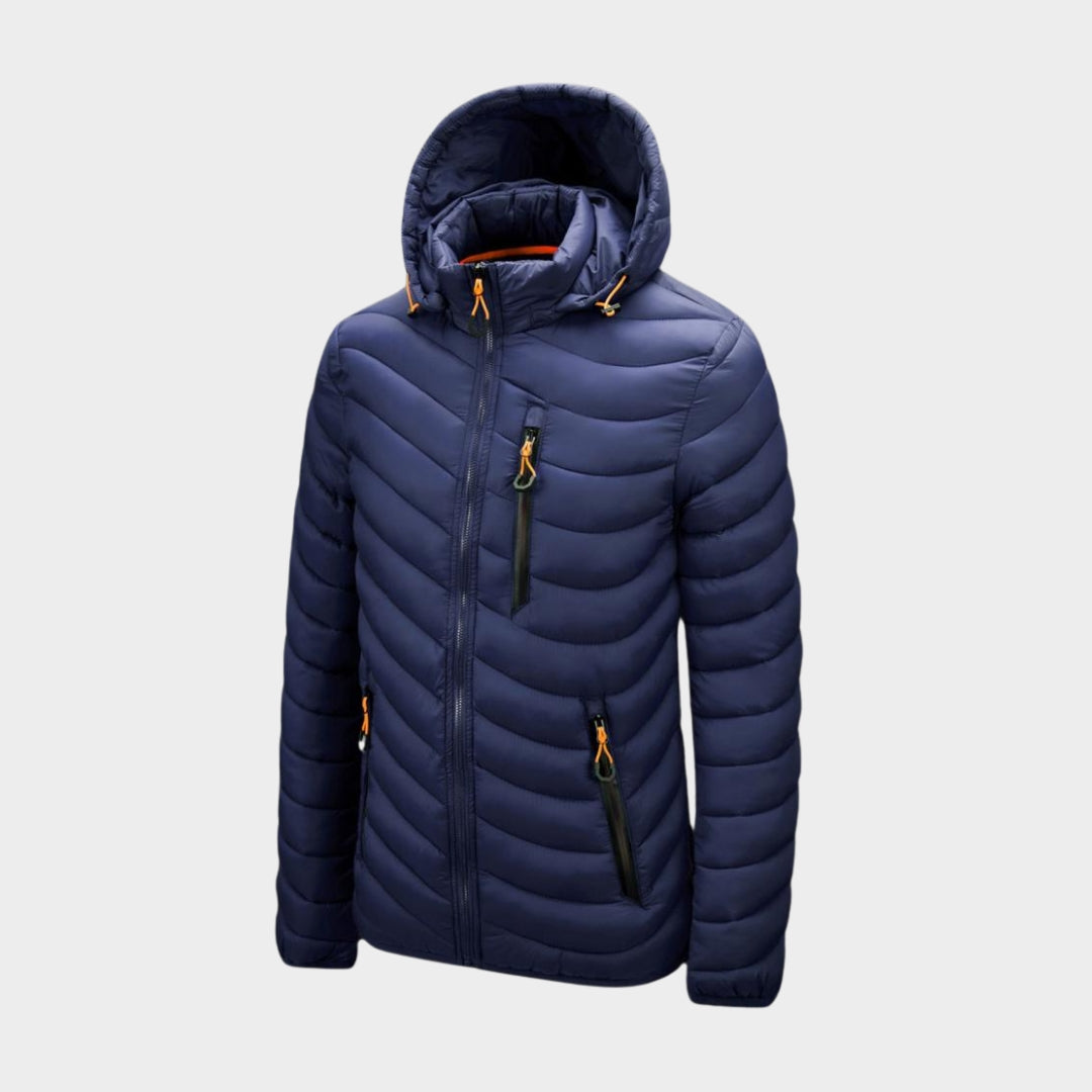 Men's Hooded Waterproof Parka Coat - Warm Casual Autumn Winter Outerwear with Detachable Hat, Army Green, Black, and More