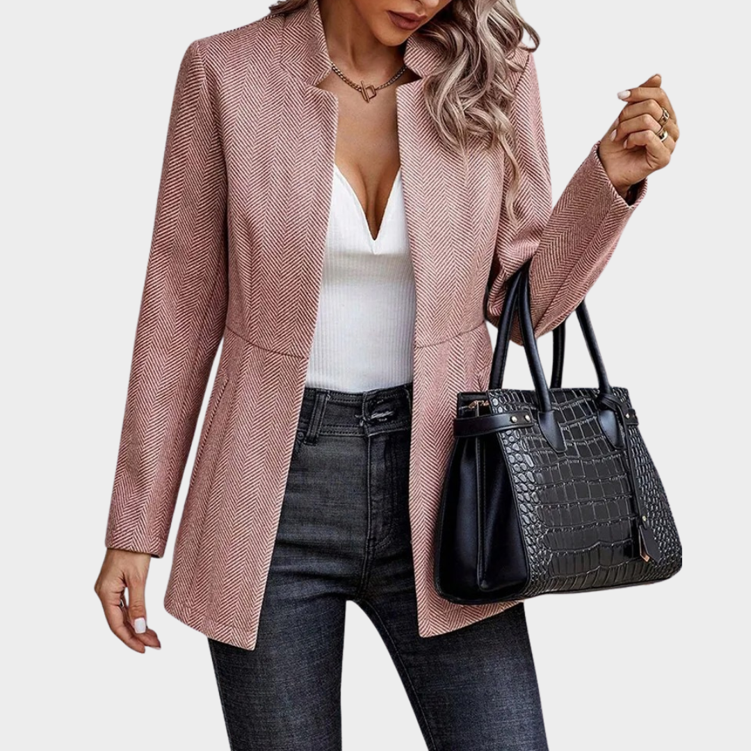 Women’s Casual Suit Cardigan Jacket – Loose Fit Lightweight Outerwear – Multiple Colours