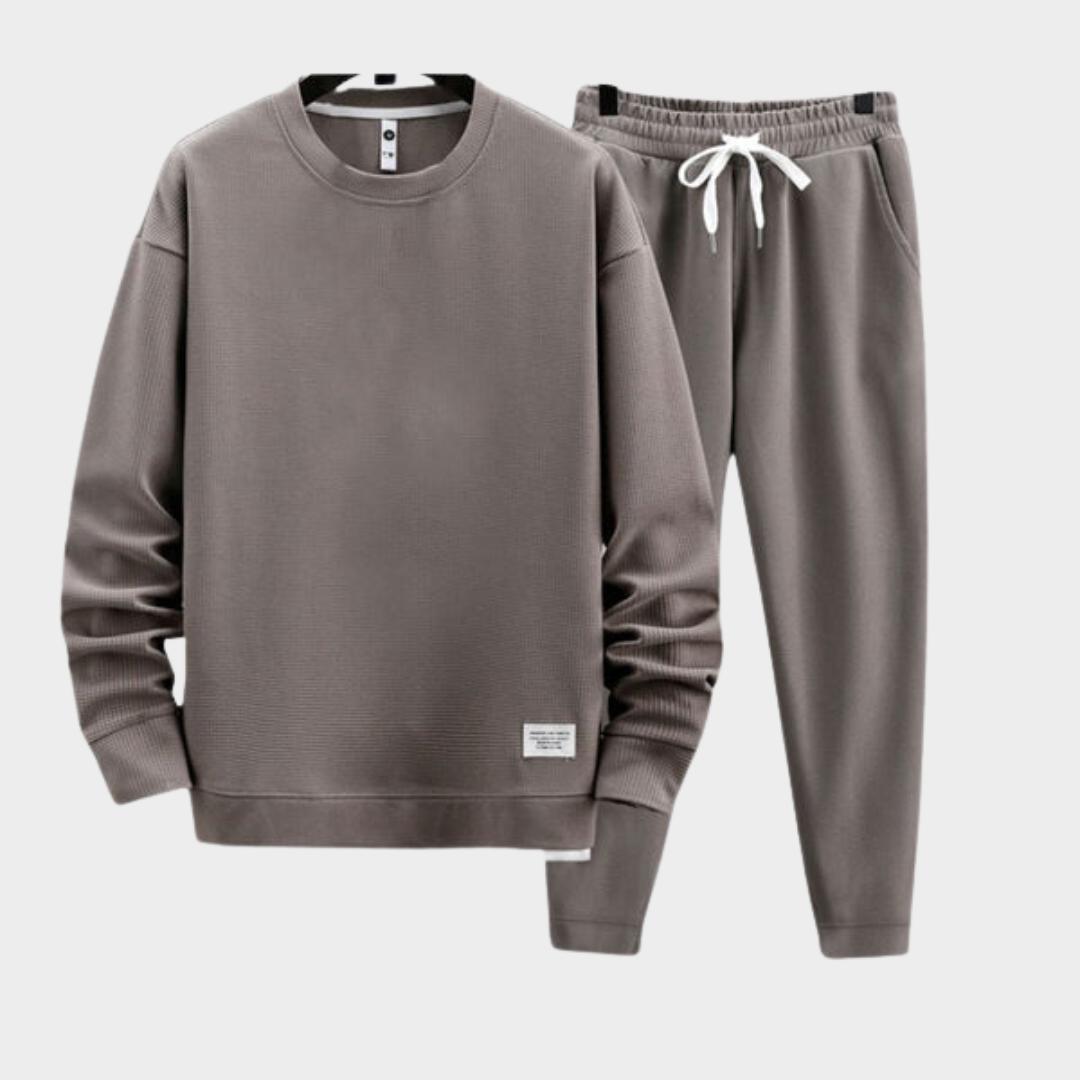 Men’s Hooded Tracksuit – Sweatshirt & Joggers – Elastic Waist – Sport Style – Multiple Colours