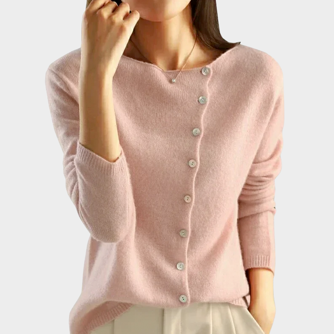 Women's Knitted Cardigan – Elegant Button Design – Soft & Cozy – Multiple Colours