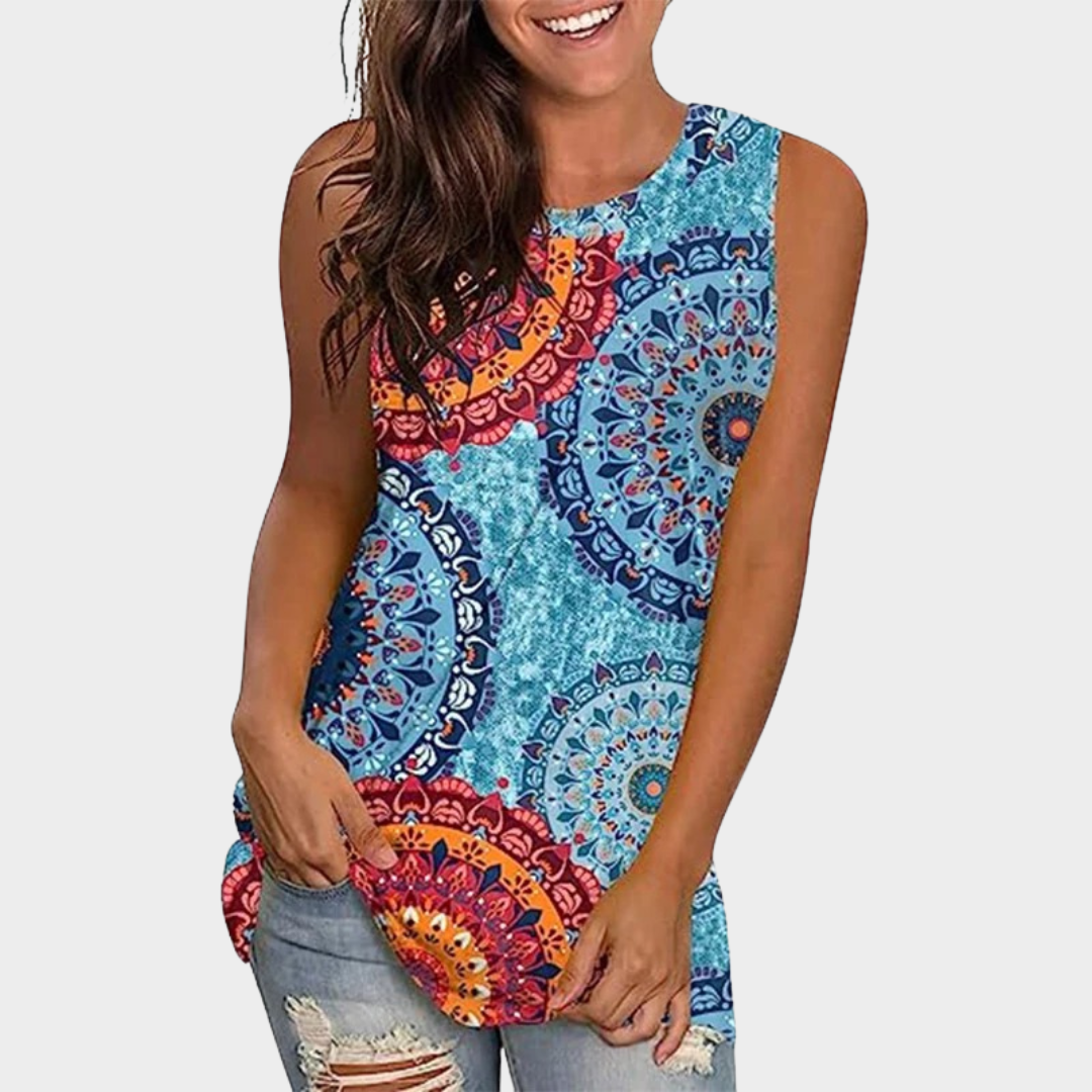 Women’s 3D Print Sleeveless Tank Top – Off Shoulder Casual Vest – Relaxed Fit Y2K Streetwear Camisole – Multiple Colours