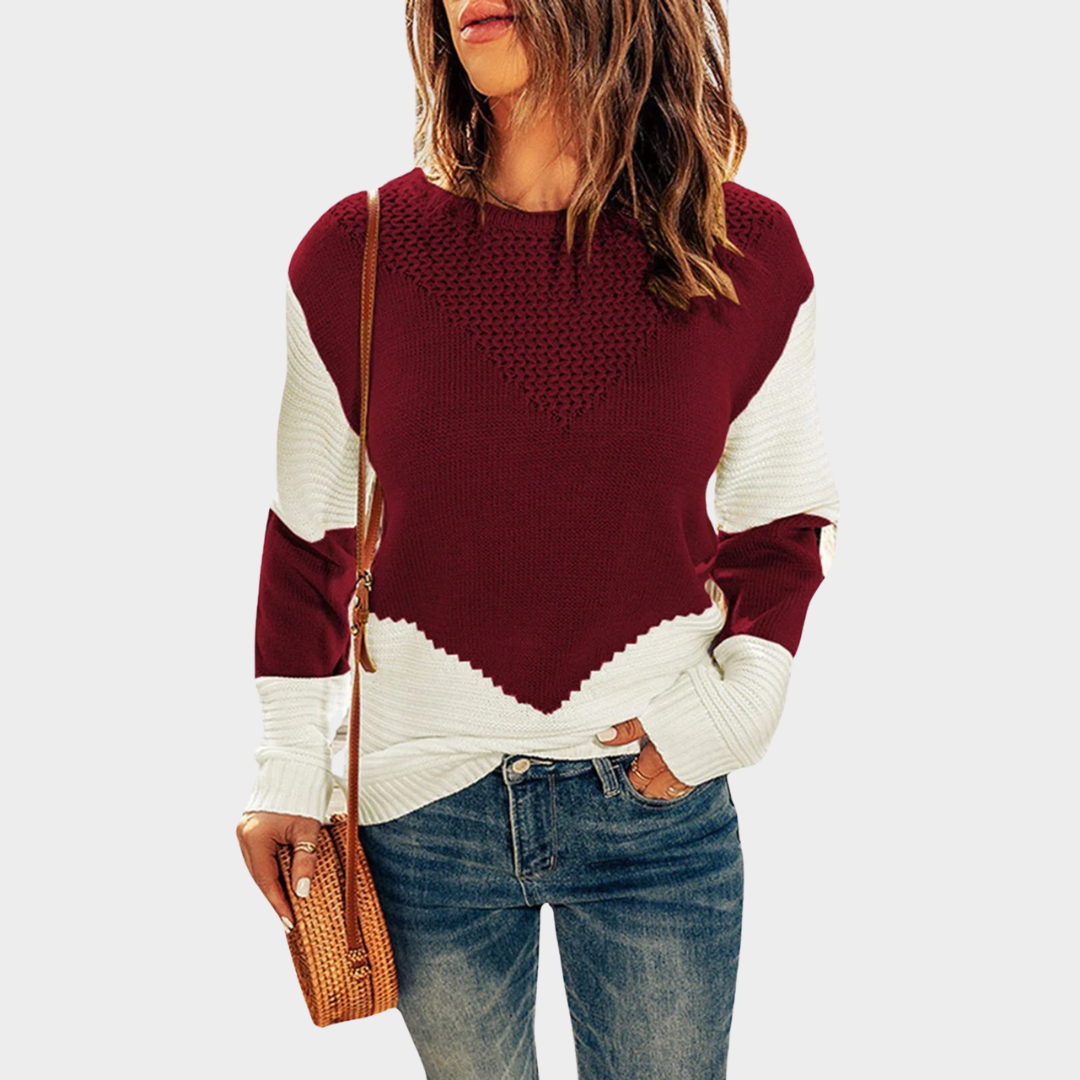 Women's Plush Knit Pullover – Crewneck – Soft & Comfortable – Long Sleeve – Casual Fit – Multiple Colours
