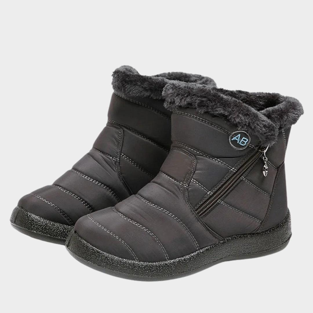 Women’s Snow Boots – Waterproof Winter Ankle Boots with Soft Fur Lining – Comfortable Zipper Design – Anti Slip Sole – Multiple Colours