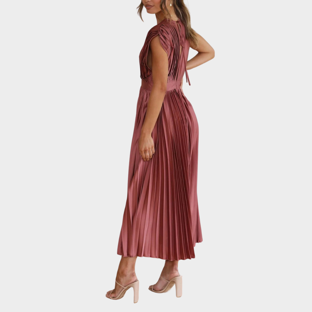 Women's Strapless Backless Party Dress – Short Sleeve – Elegant Patchwork – Multiple Colours