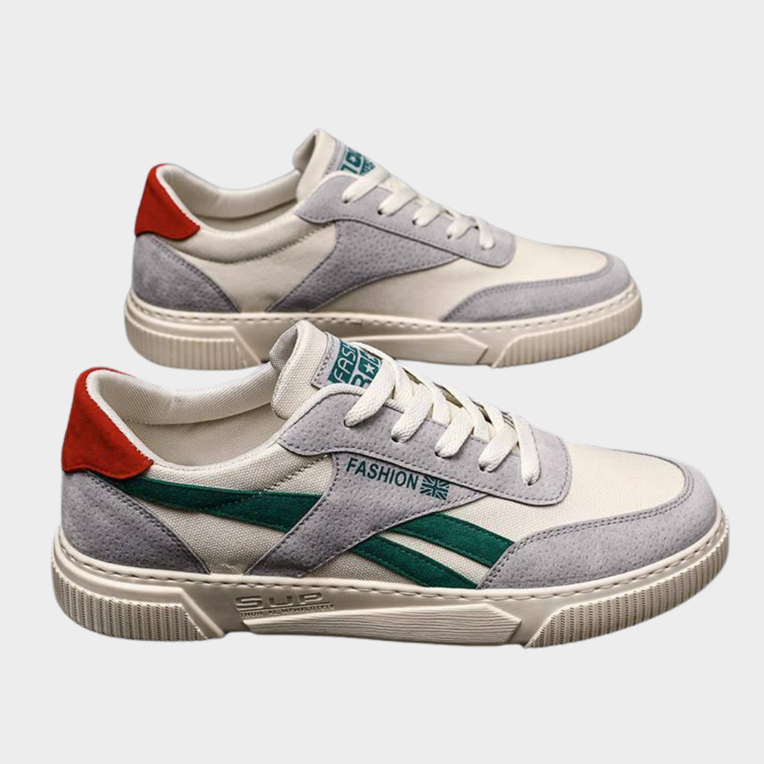 Men's Casual Canvas Shoes – Lace-Up – Lightweight & Breathable – Flat Sneakers – Outdoor Walking – Multiple Colours