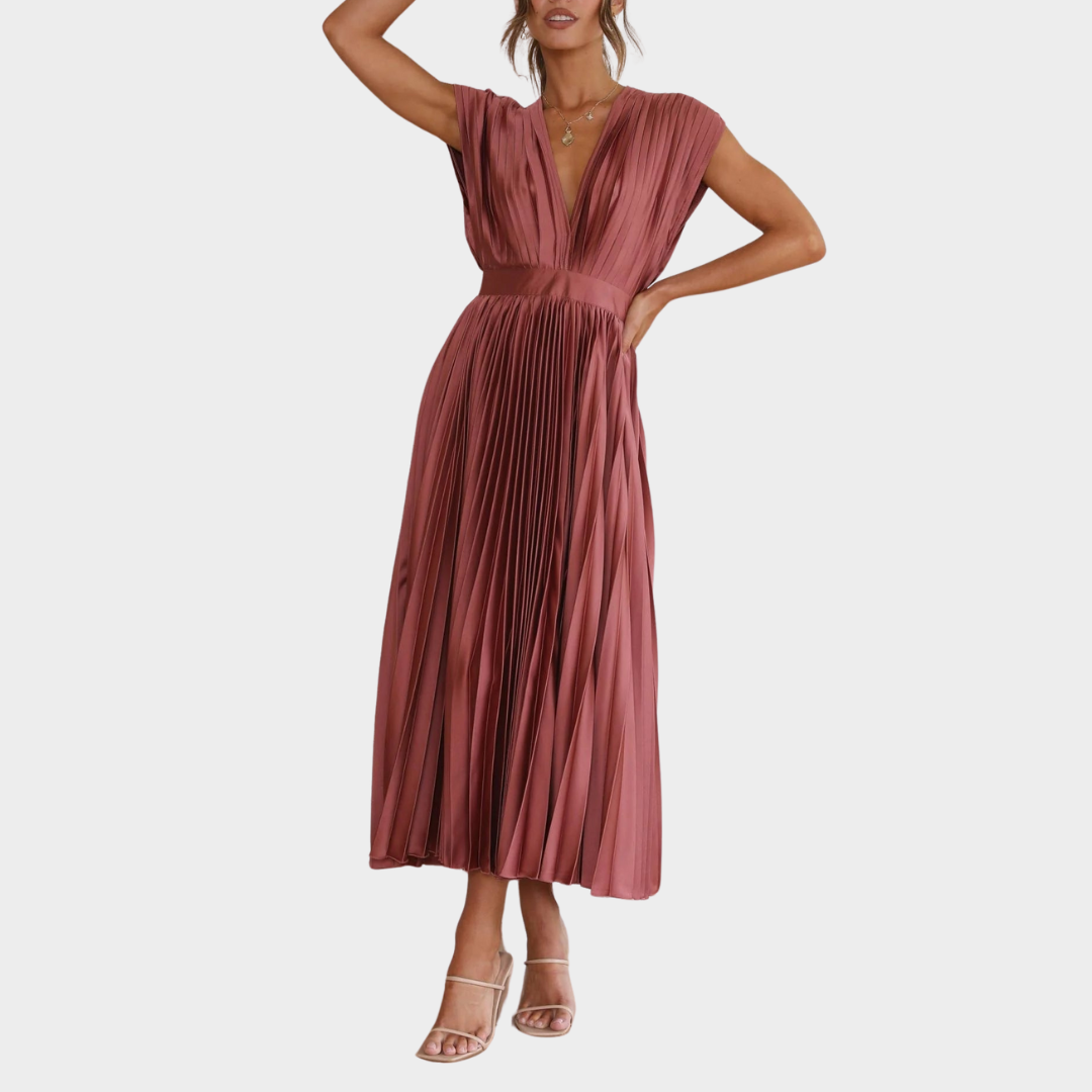Women's Strapless Backless Party Dress – Short Sleeve – Elegant Patchwork – Multiple Colours