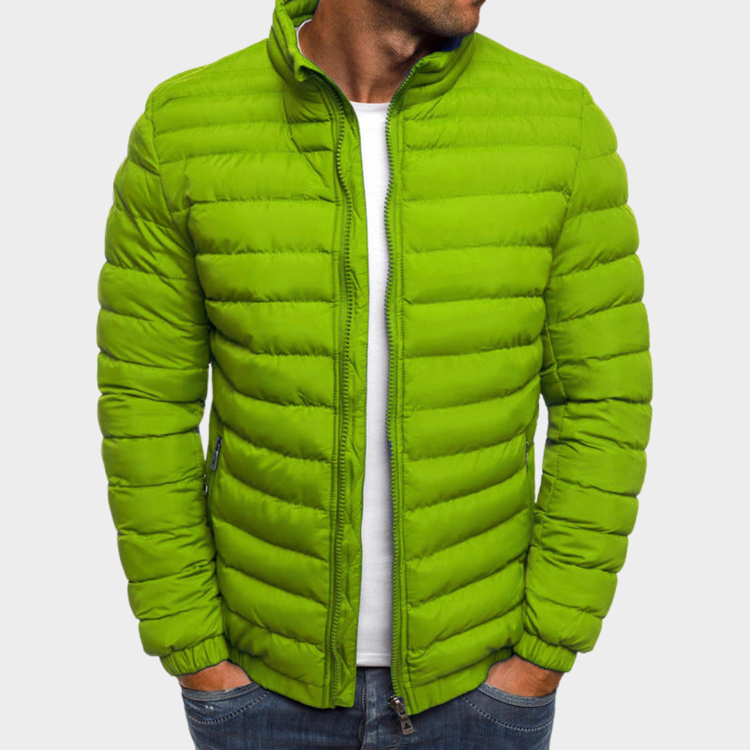 Men's Puffer Jacket – Zipper Closure – Warm & Insulated – Streetwear – Multiple Colours