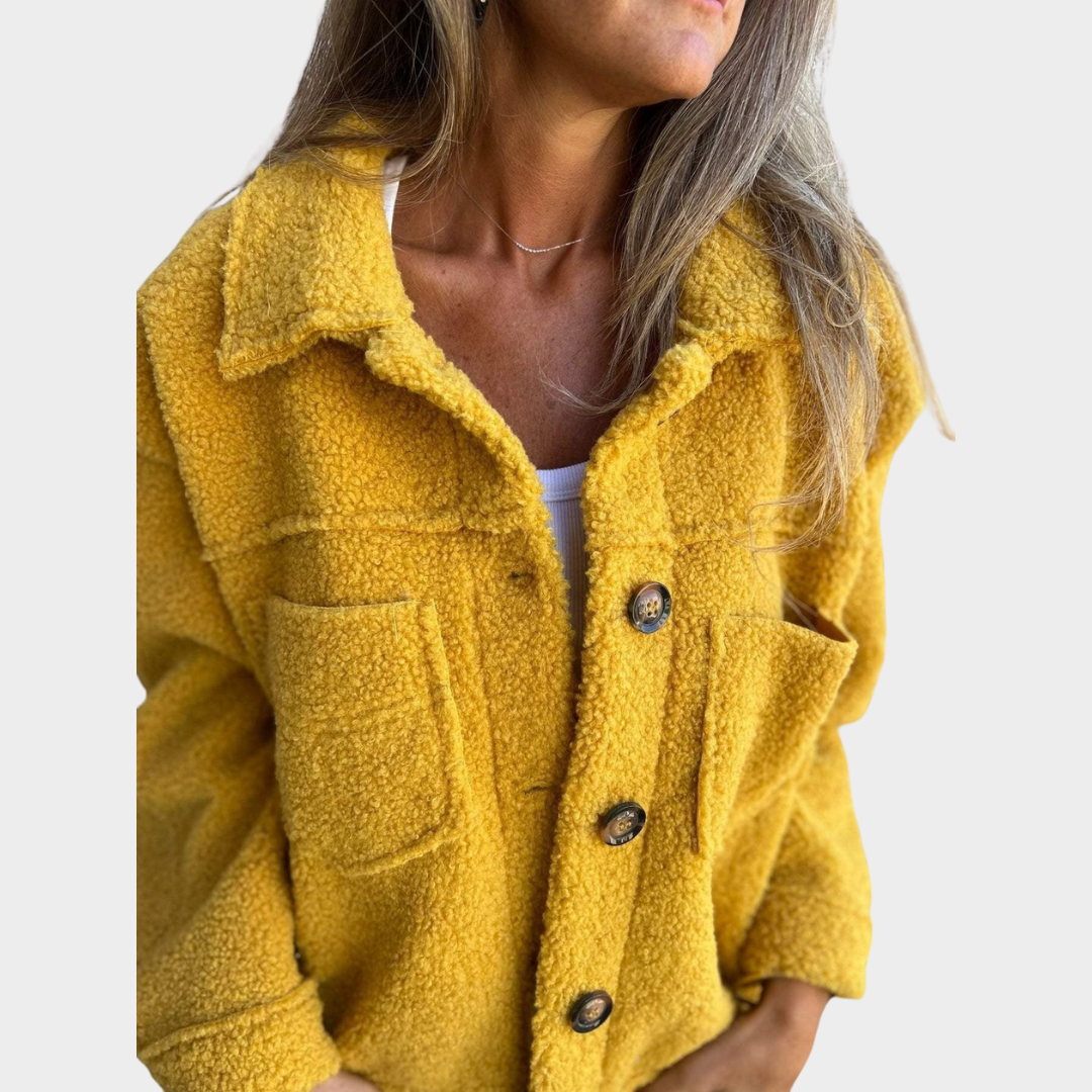Women’s Cardigan – Single Row Button Knit Sweater – Long Sleeve Patch Pocket – Casual Fashionable Layering Piece – Multiple Colours