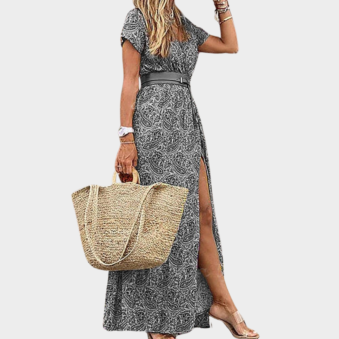 Women’s Maxi Dress – Bohemian Style – Floral Print – Sleeveless & Flowy – Multiple Colours