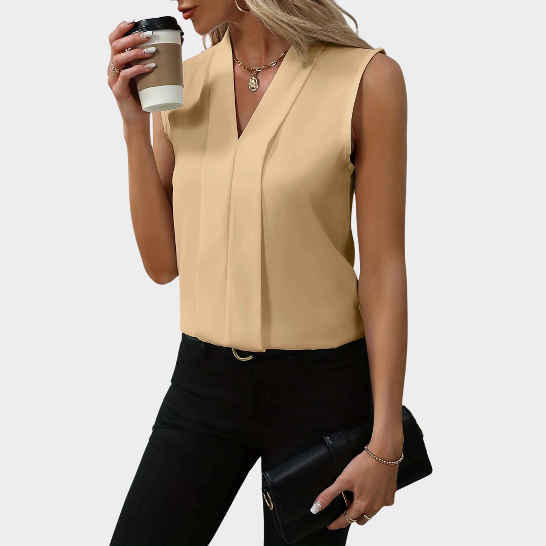 Women's Long Sleeve Blouse - Elegant Button-Up Casual Shirt - Lightweight Fabric - Multiple Colours