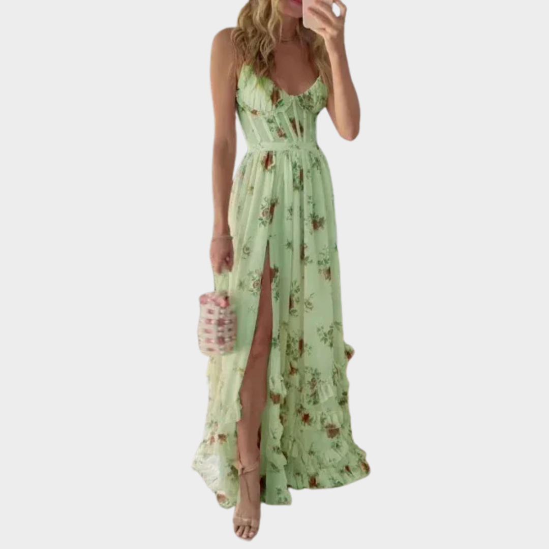 Women’s Strapless Chest Wrap Dress – Lightweight Fit and Flare Style – Printed Vacation Sundress with Soft Fabric – Multiple Colours
