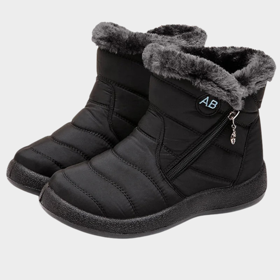 Women’s Snow Boots – Waterproof Winter Ankle Boots with Soft Fur Lining – Comfortable Zipper Design – Anti Slip Sole – Multiple Colours