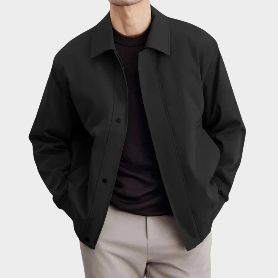 Men’s Vintage Short Jacket – Casual Fit – Retro Style – Turndown Collar – Multiple Colours