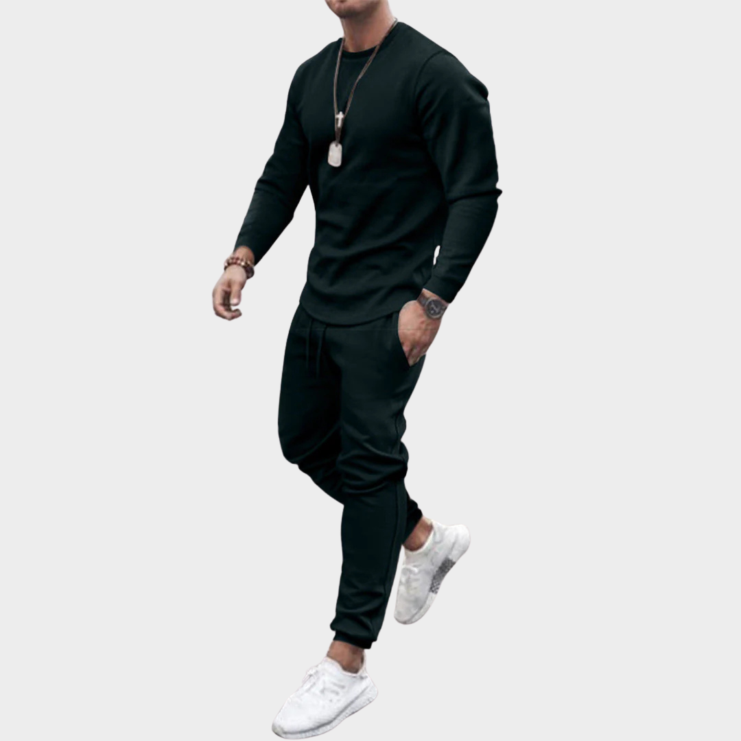 Men's Crewneck Sweatshirt – Casual Sportswear – Solid Colour – Soft Fabric – Relaxed Fit – Multiple Colours