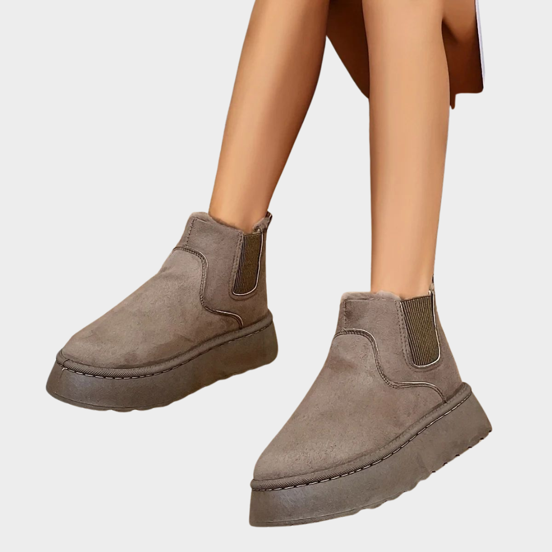 Women's Snow Boots – Warm Fleece Lining – Slip-On – Non-Slip Sole – Comfortable & Stylish – Multiple Colours