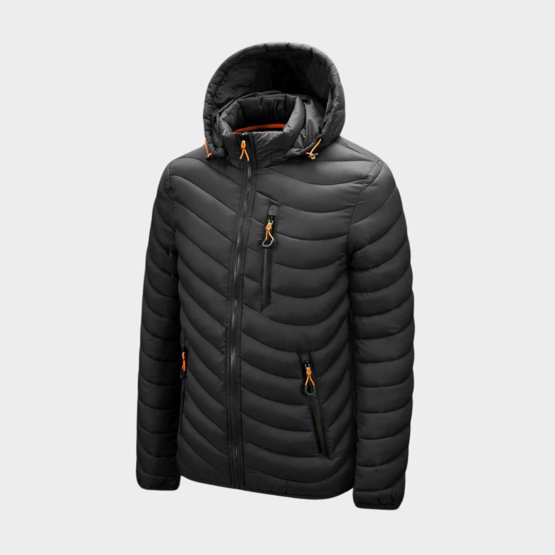 Men's Hooded Waterproof Parka Coat - Warm Casual Autumn Winter Outerwear with Detachable Hat, Army Green, Black, and More