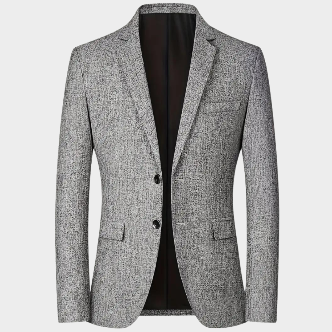 Men's Blazer - Single-Breasted Suit Jacket - Lapel Collar - Buttoned - Tailored Fit - Multiple Colours