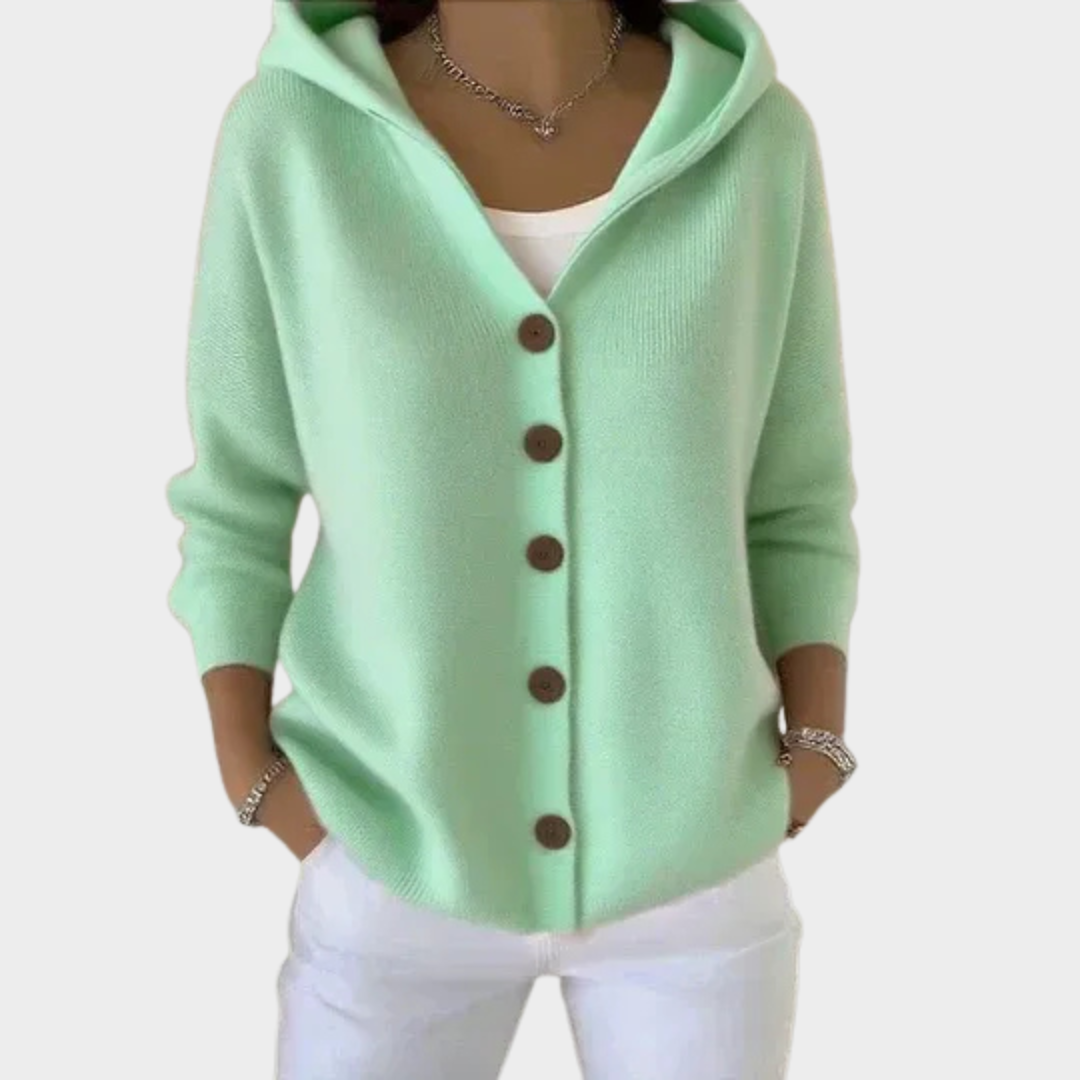 Women Soft Knit Cardigan – Lightweight Long Sleeve Versatile Layering Piece – Gentle Comfort – Multiple Colours