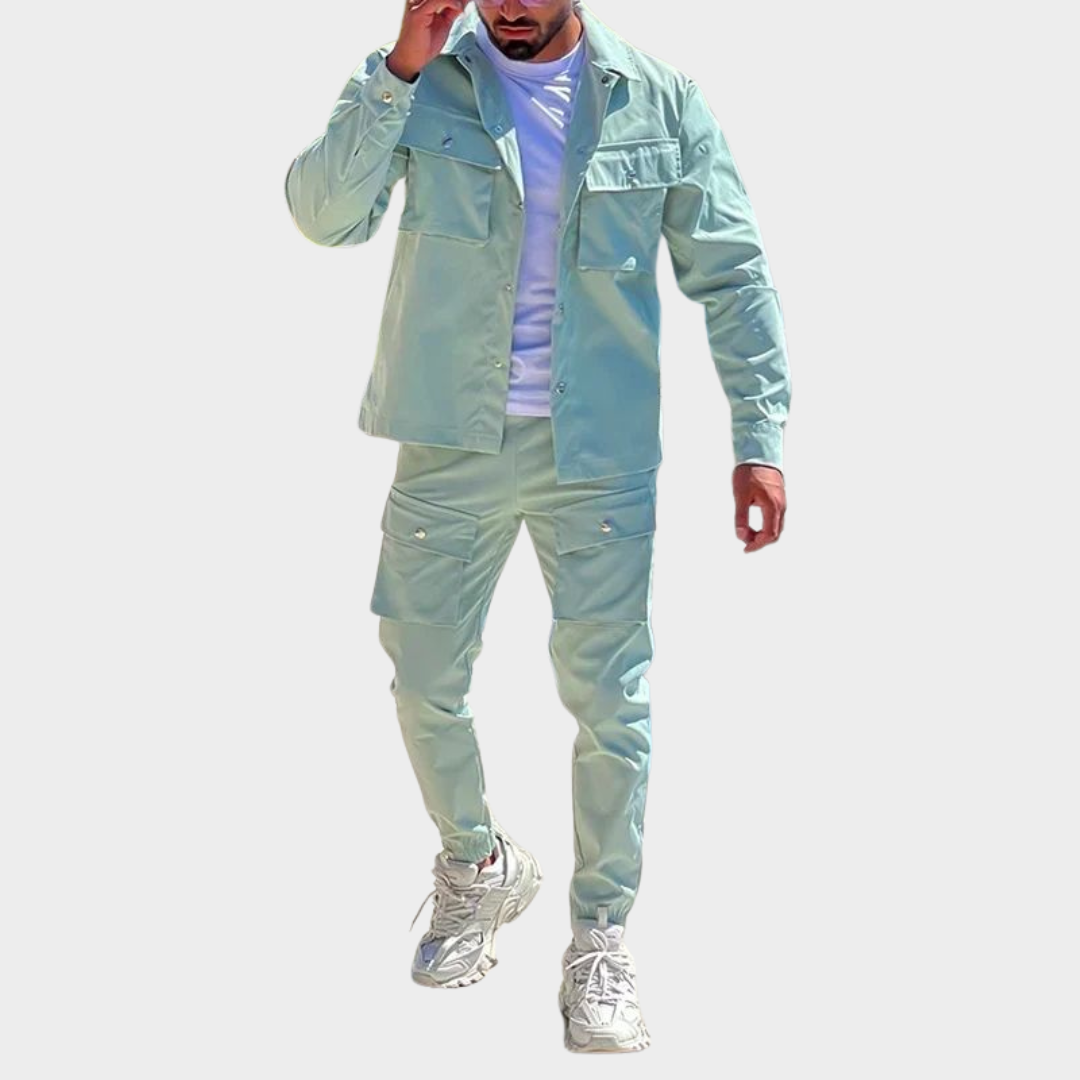 Men’s Casual Tracksuit – Long Sleeve Jacket & Joggers – Comfortable & Stylish – Multiple Colours