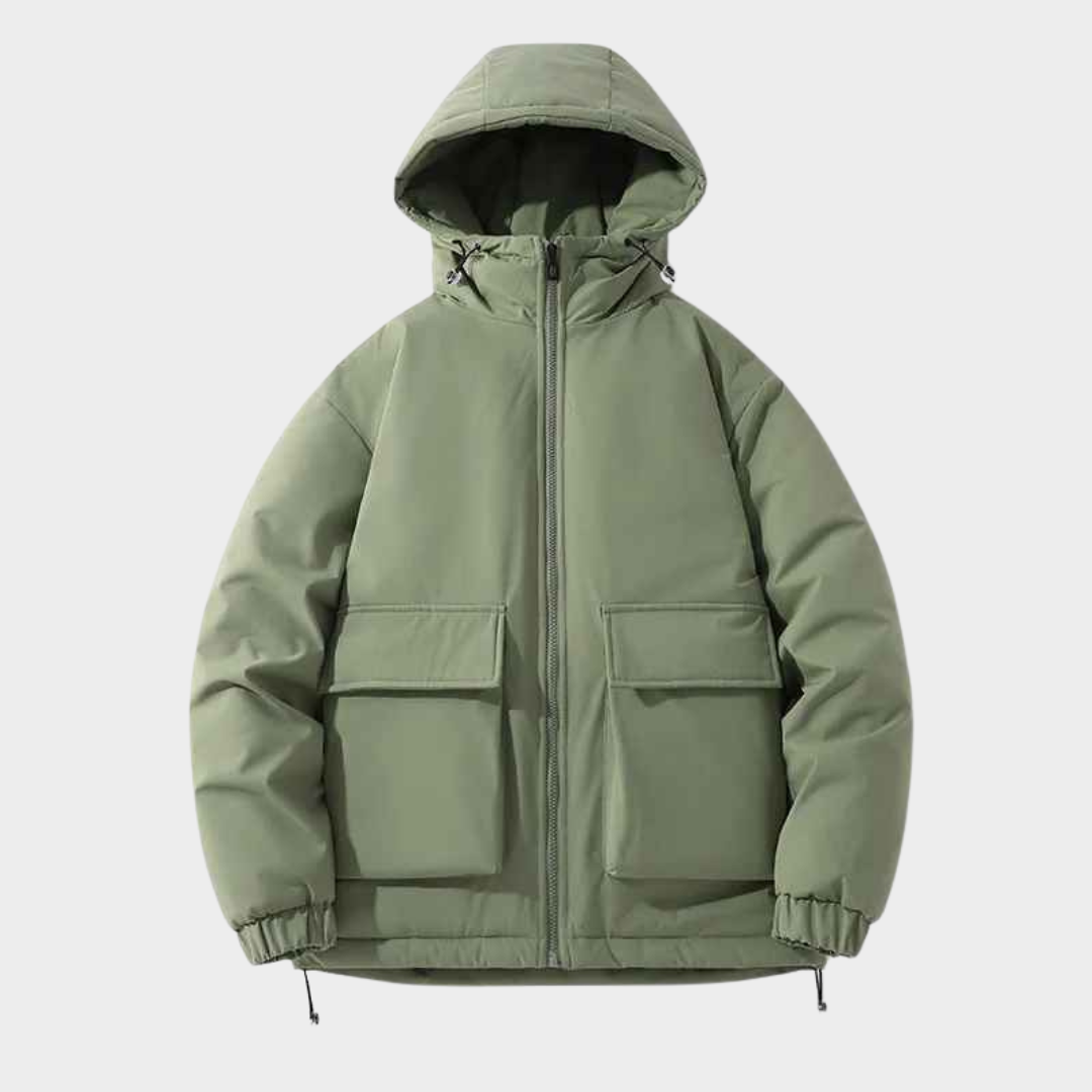 Men’s Hooded Cotton Fishing Jacket – Thermal Outdoor Thicken Coat – Multiple Colours