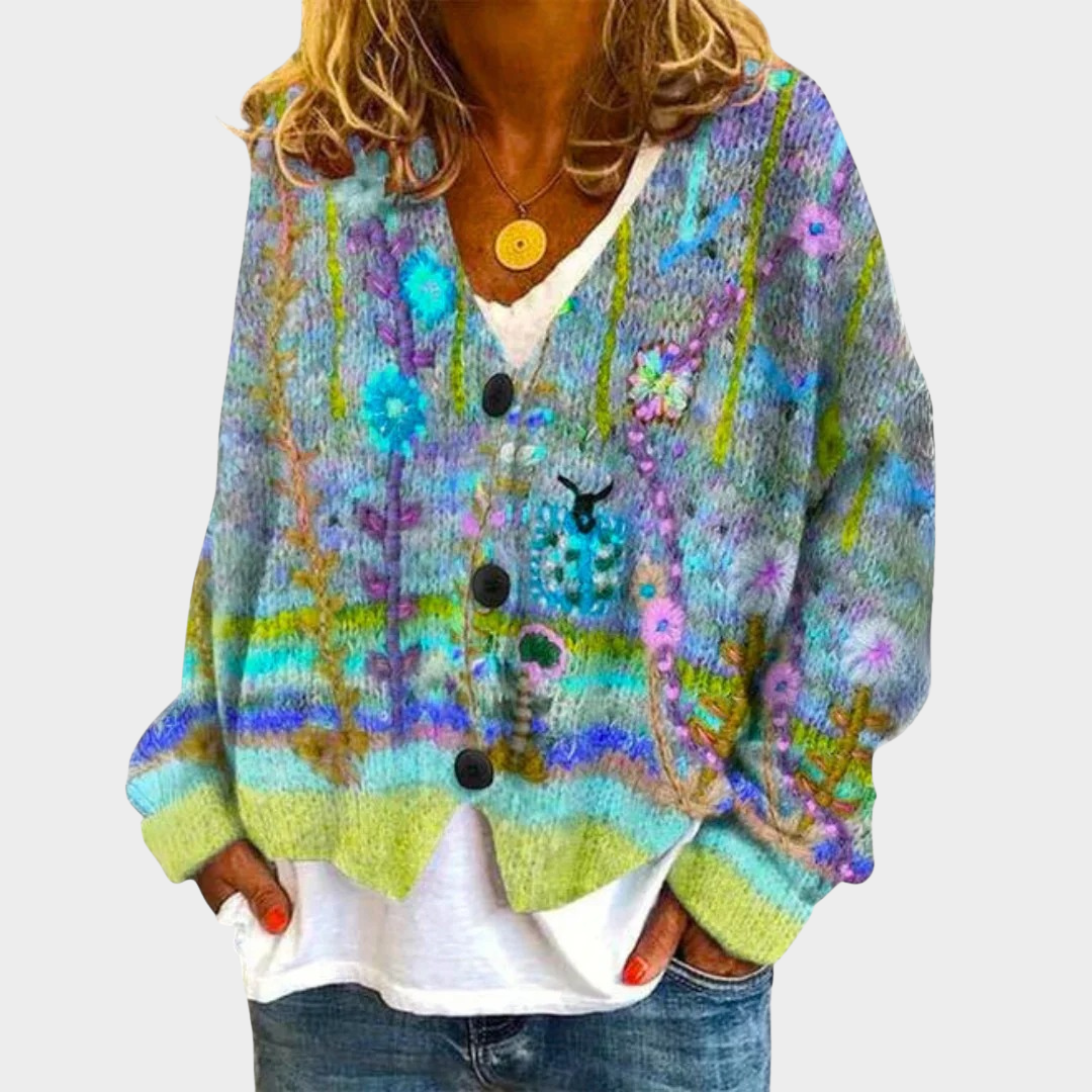 Women’s Warm Cardigan – Long Sleeve Knit Sweater with Relaxed Fit and Stylish Design – Multiple Colours