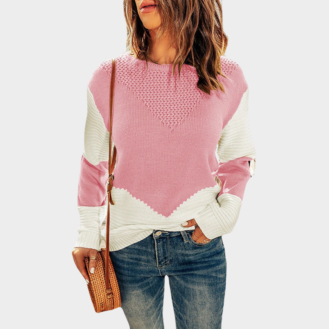 Women's Plush Knit Pullover – Crewneck – Soft & Comfortable – Long Sleeve – Casual Fit – Multiple Colours
