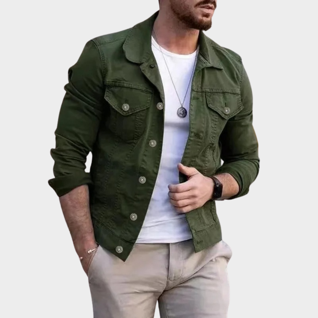 Modern Fit Men's Cardigan Jacket – Slim Fit Outerwear – Open Collar – Lightweight Casual Coat – Multiple Colours