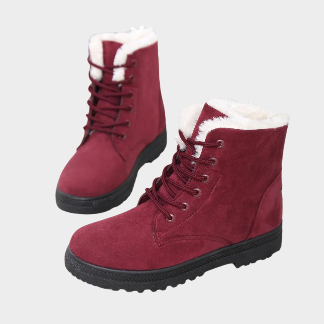 Women’s Snow Plush Winter Boots - Flat Platform Keep-Warm Shoes, Fashionable and Comfortable, Yellow, Black, and More