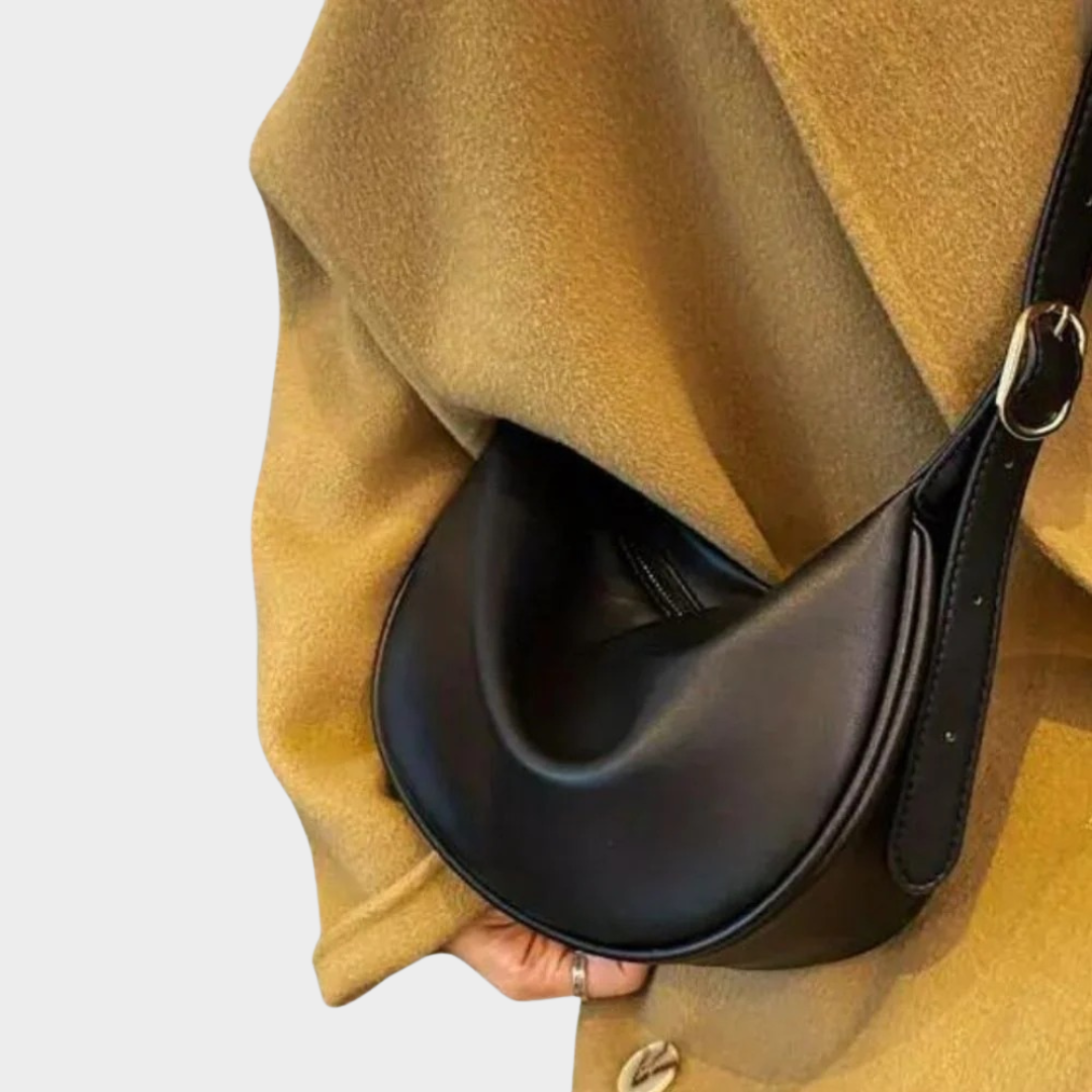 Women's Shoulder Crossbody Dumpling Bag – Small Versatile Structured Design with PU Leather – Multiple Colours
