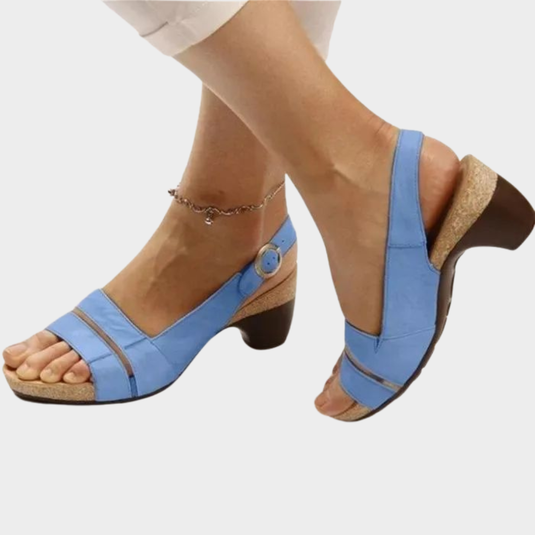 Women's Chunky Heel Sandals – Comfortable Fit – Open Toe – Casual & Stylish Design – Multiple Colours