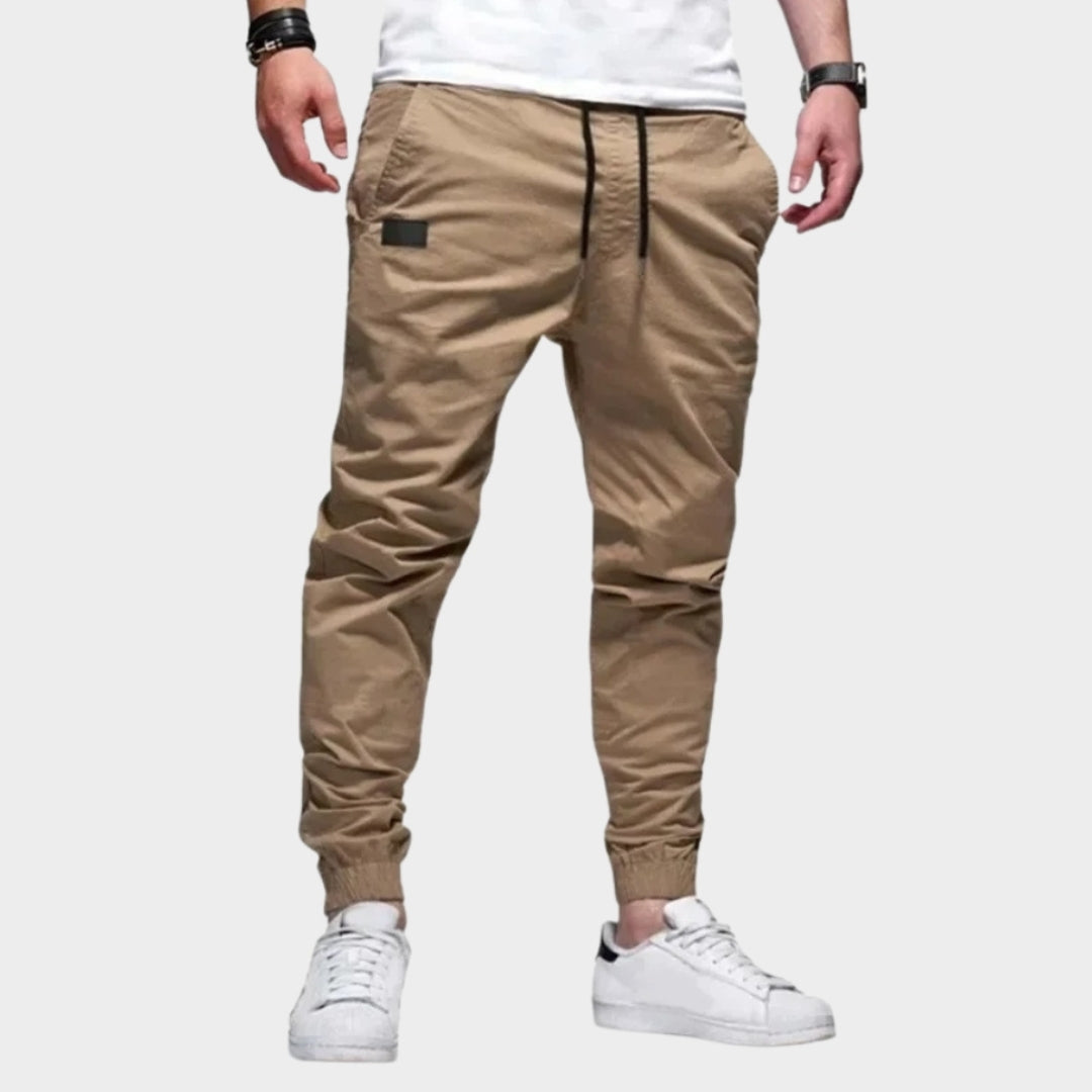 New Men’s Casual Sports Pants - Jogger Cargo Harem Sweatpants with Multi-Pockets in Black, Green, Khaki