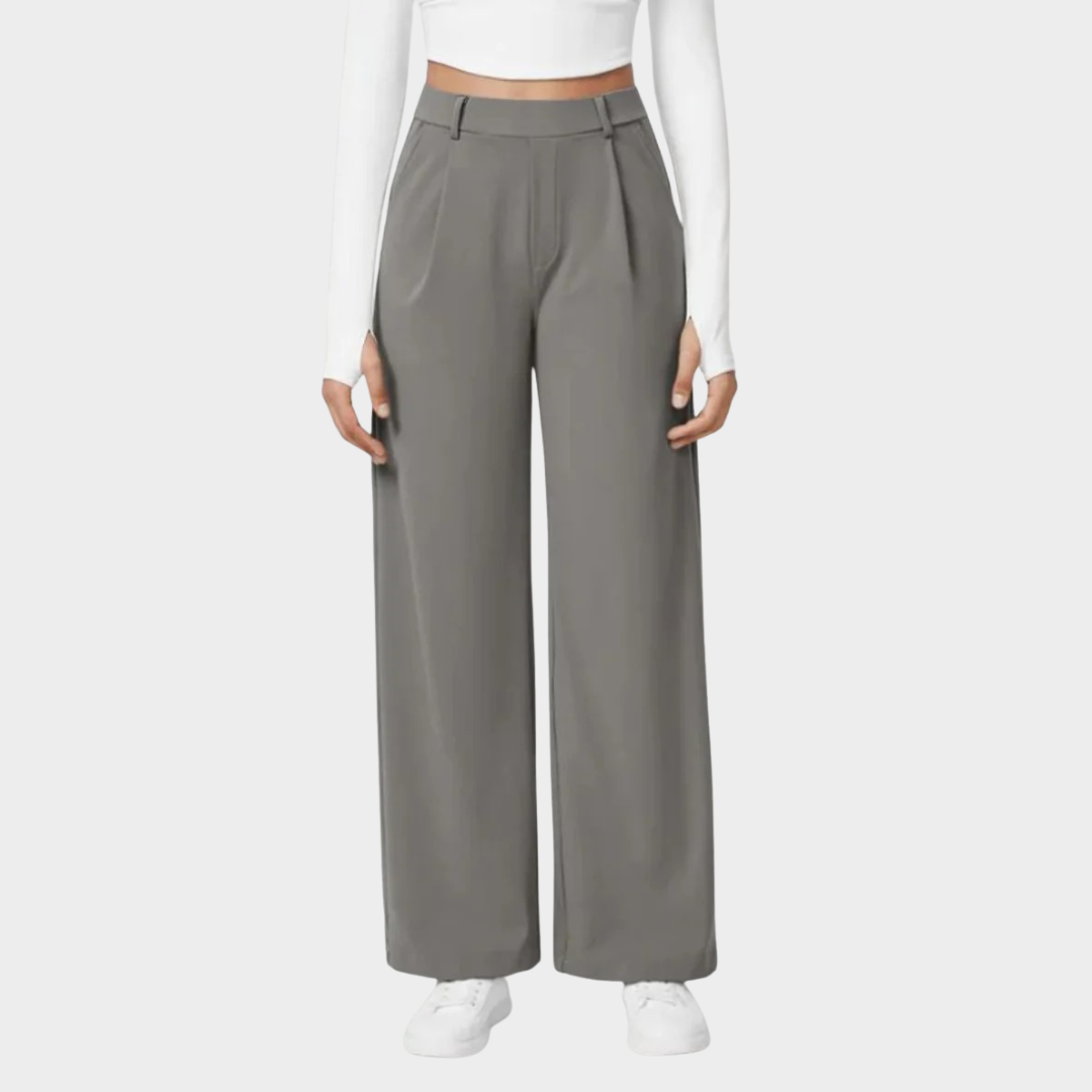 Women Casual Straight Leg Trousers – Loose Fit Outdoor Sports Pants – Pocket Design Slim Style – Multiple Colours