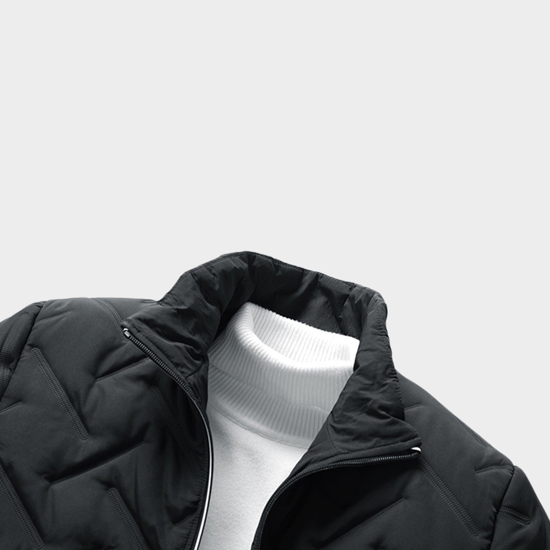 Men's Cotton Padded Jacket - Warm Casual Coat - Zip-Up - Multiple Colours