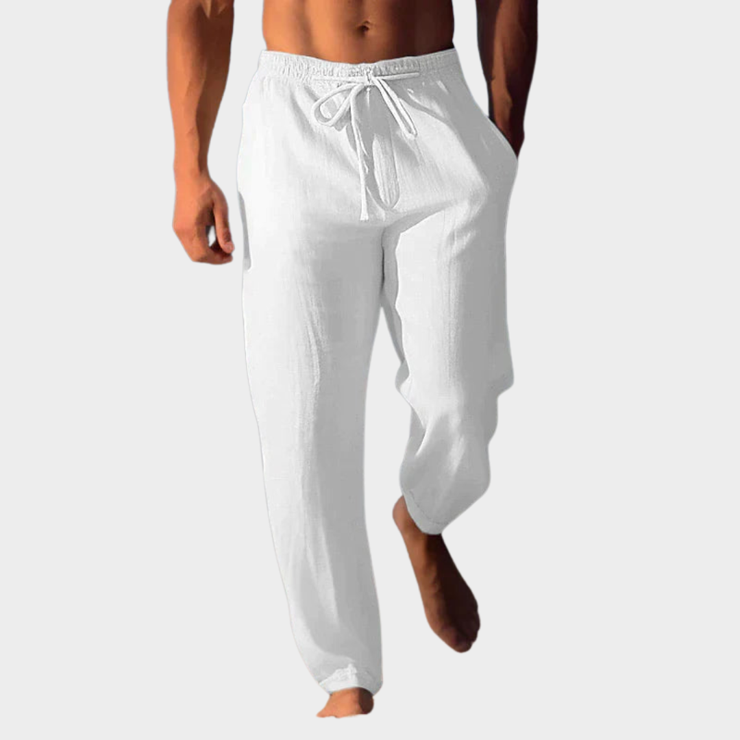 Men's Linen Trousers – Lightweight & Breathable – Modern Fit – Comfortable & Stylish – Multiple Colours