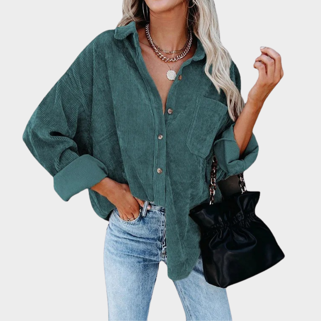 Women's Oversized Casual Shirt – Loose Fit Premium Quality Long Sleeve Top – Multiple Colours